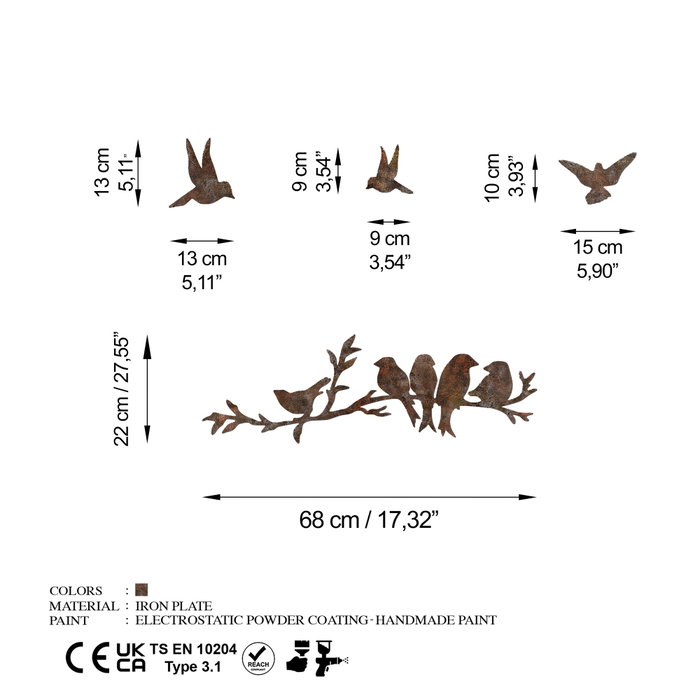 Wallity Rusty Birds 2